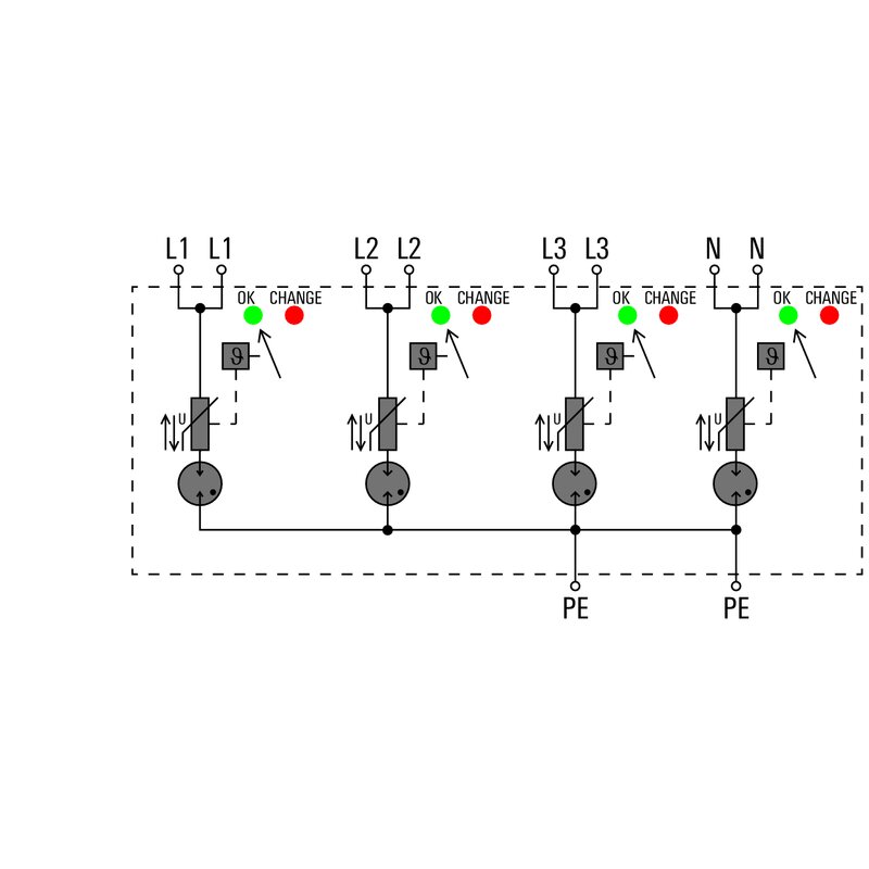Overspenningsvern, TYPE 1 VPU AC I 4 R 275/25 LCF MB - Bilde 2