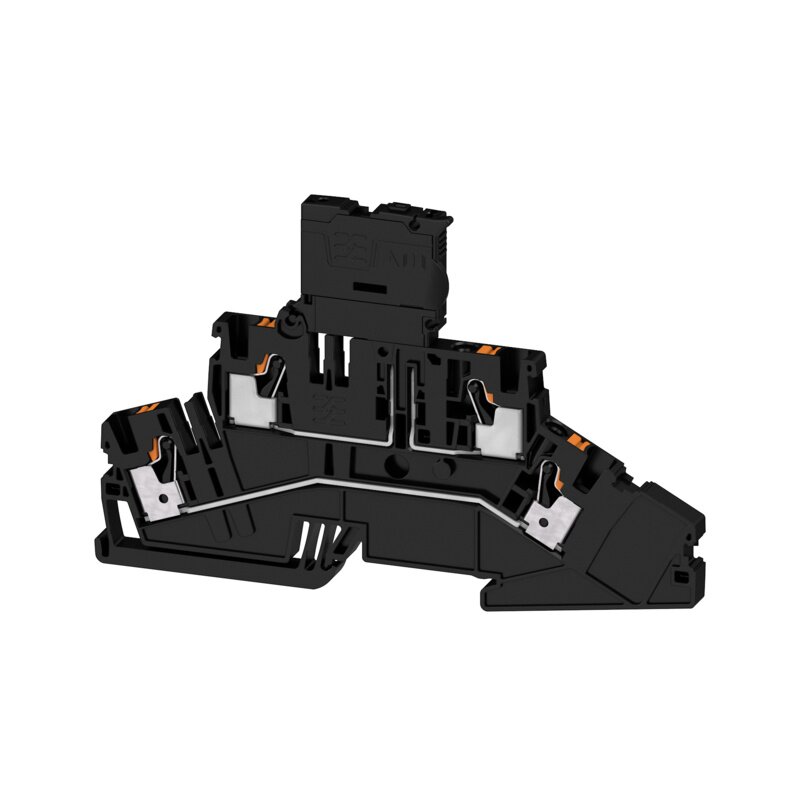 Rekkeklemme, A2T 4 FS-FT 10-36V BK SIKRINGSKLEMME PUSH-IN - Bilde 1