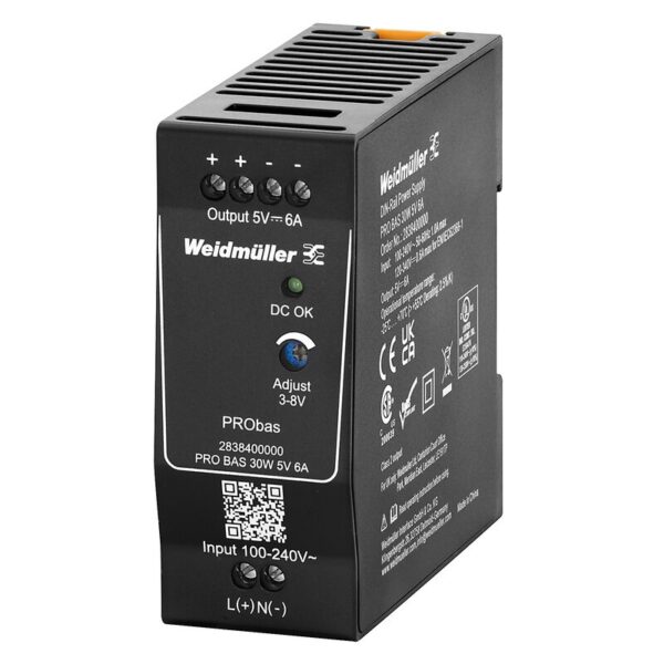 Strømforsyning AC/DC, PRO BAS 30W 5V 6A