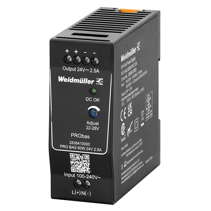 Strømforsyning AC/DC, PRO BAS 60W 24V 2.5A - Bilde 1