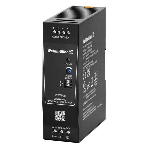 Strømforsyning AC/DC, PRO BAS 120W 24V 5A