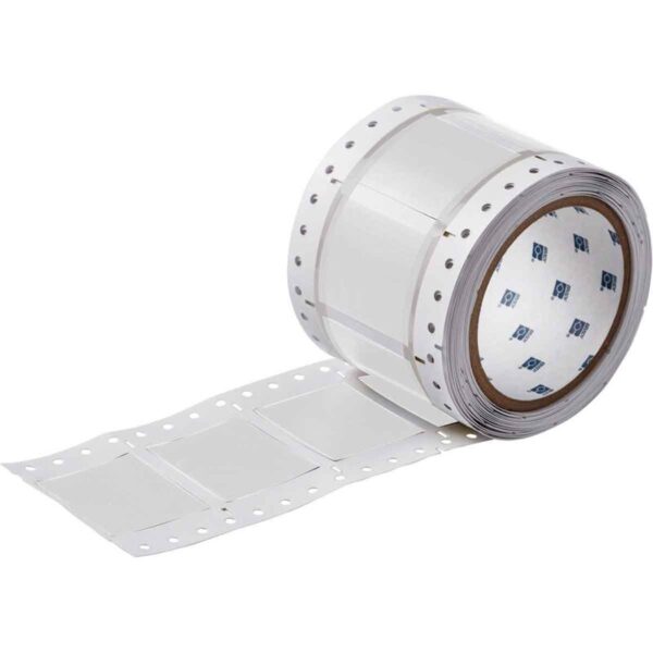 Ledningsmerker til maskin, HEATEX KRYMP 25,4X50,8 0-HAL HVIT R/250