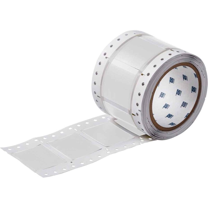 Ledningsmerker til maskin, HEATEX KRYMP 25,4X50,8 0-HAL HVIT R/250 - Bilde 1
