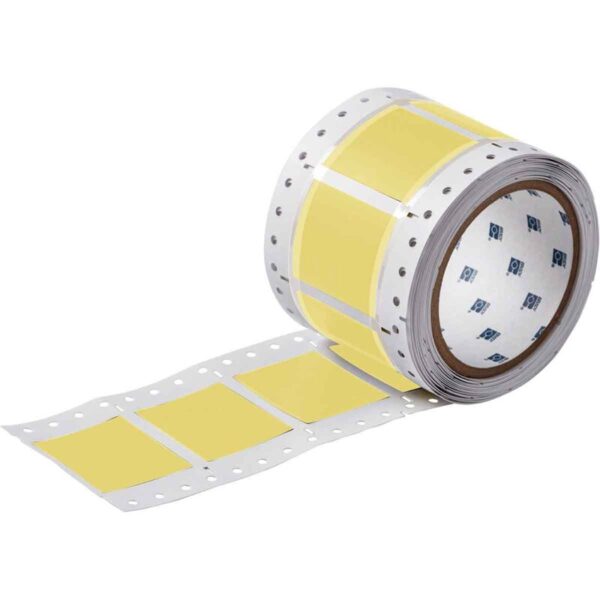 Ledningsmerker til maskin, HEATEX KRYMP 25,4X25,4 0-HAL.GUL RULL A 500