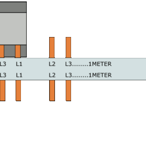 Samleskinner, S-SP-16L/3P+H2+FS FORDELING L1-L2-H2,L3-L1-H2 - Bilde 1