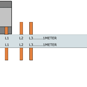 Samleskinner, S-SP-16L/3P+H1+FS FORDELING L1-L2-H1,L3-L1-H1 - Bilde 1