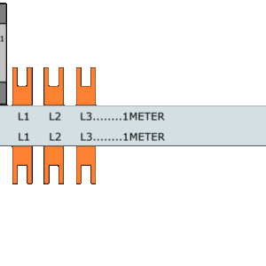 Samleskinner, S-SG-16T/3P+H1 FORDELING L1-L2-L3-H1 - Bilde 2