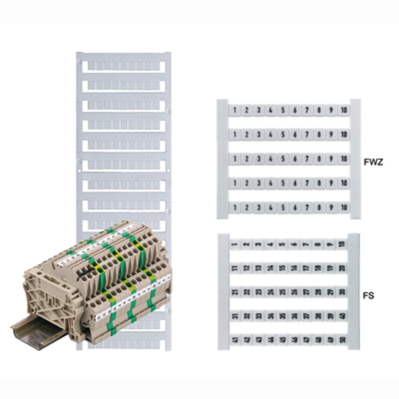 Rekkeklemme merking med trykk, DEKAFIX-5-GW R-STOR, Hori - Bilde 1