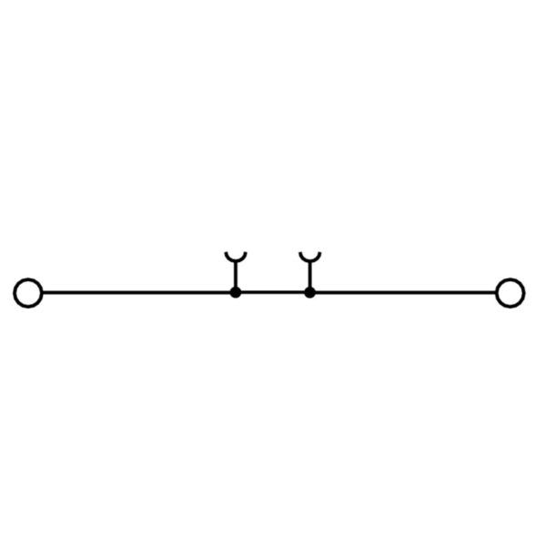 Rekkeklemme, WDU 2.5N ZQV BL GJENNOMGANGSKLEMME SKRU