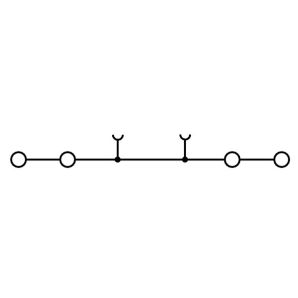 Rekkeklemme, ZDU 2,5N/4AN GJENNOMGANGSKLEMME FJÆR