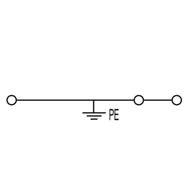 Rekkeklemme, ZPE 2,5N/3AN JORDKLEMME FJÆR