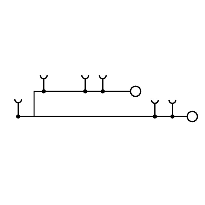 Rekkeklemme, APGTB 2,5 2T VL 4C/2 PLUGGBAR PUSH-IN - Bilde 2