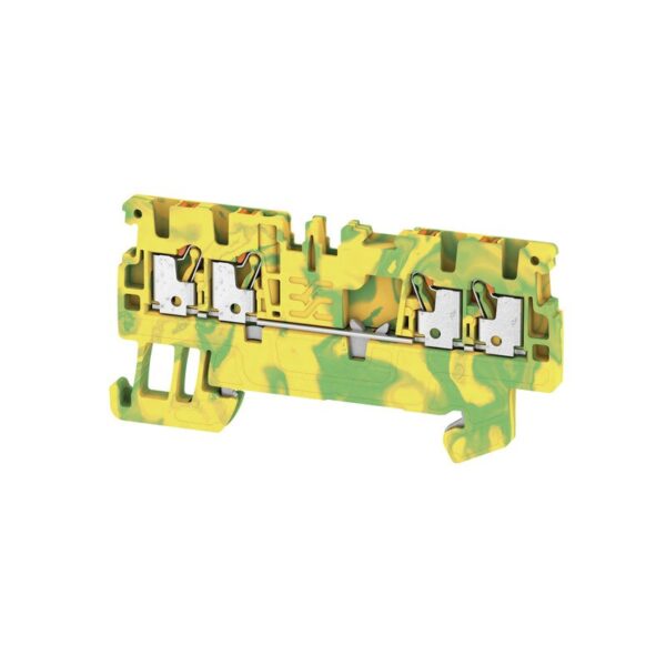 Rekkeklemme, A4C 1,5 PE JORDKLEMME PUSH-IN