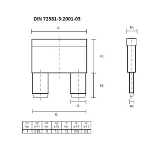 Rekkeklemme, AFS 2,5 CF 2C BK SIKRINGSKLEMME PUSH-IN FRONT - Bilde 2