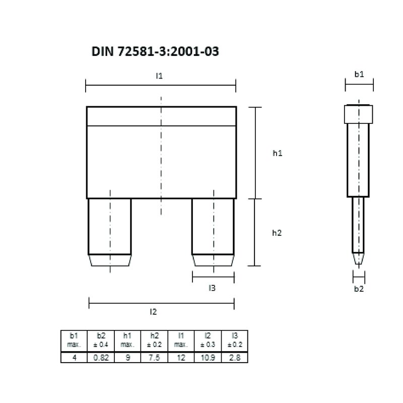 Rekkeklemme, AFS 2,5 CF 2C BK SIKRINGSKLEMME PUSH-IN FRONT - Bilde 2