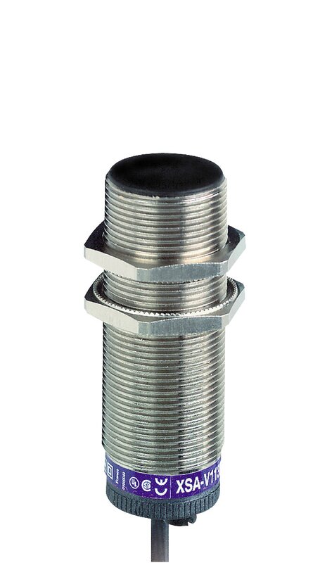 Induktiv tilstedeværelsesensor XS, rotasjonsovervåking, M30, Sn10mm, 6...150c/mn, 24...240VAC/DC, kabel 2 m