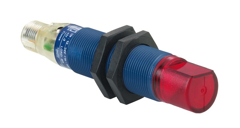 FOTOSENSOR CYL PLAST MAT TRANS 12 24 V SENERE DC PNP NONC CONNECT M1 - Bilde 1