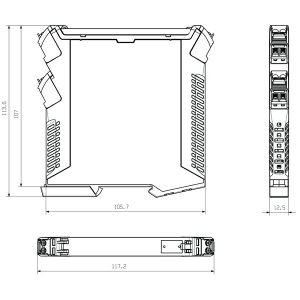 Koblingsbokser, CH20M12 SET 1/2 BK/OR