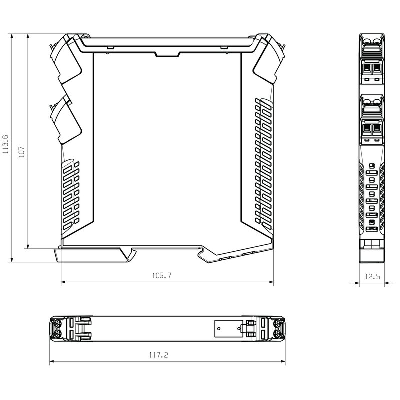 Koblingsbokser, CH20M12 SET 1/2 BK/OR - Bilde 2