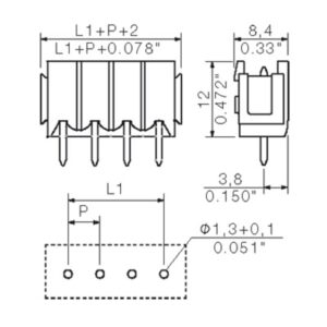 Pluggbare, KONTAKTER SL 5,08/ 6/180B 3,2 SN OR - Bilde 1