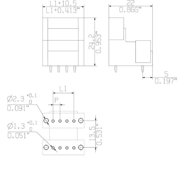 Pluggbare, KONTAKTER SLD 3,5V/32/180F SN OR 3,2