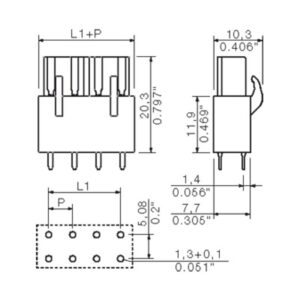 Pluggbare, KONTAKTER BLL 5,08/18/180 3,2 SN OR - Bilde 2