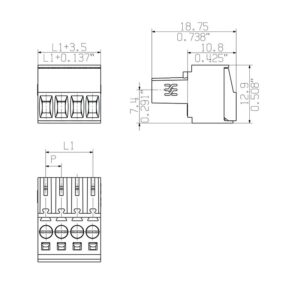 Pluggbare, KONTAKTER BL 3,5/ 5 SN OR - Bilde 1