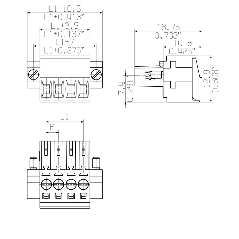 Pluggbare, KONTAKTER BL 3,5/10F SN SW - Bilde 3