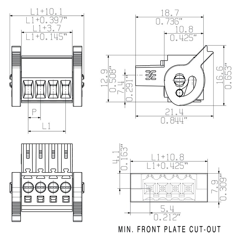 Pluggbare, KONTAKTER BL 3,5/ 8LH SN OR - Bilde 6