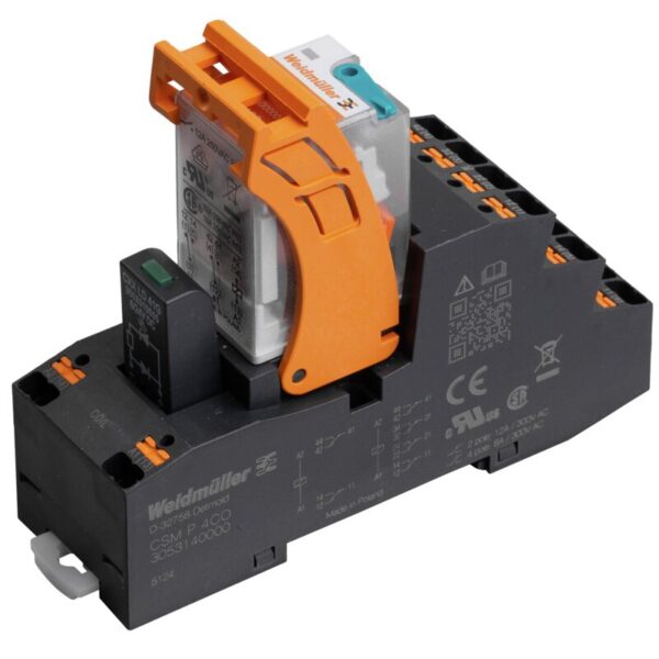 Releer og analoge skiller, Mekanisk, CRMKIT P 24VDC 4CO L/D/PB