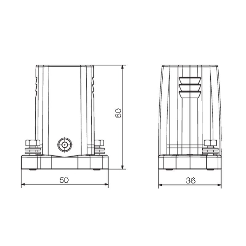 Kontakter, HDC IP668 04A TOS 1M20 - Bilde 2