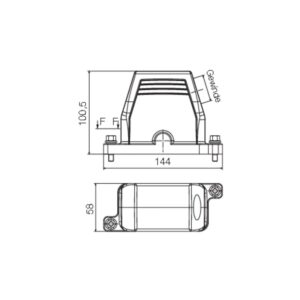 Kontakter, HDC IP68 10B TSS 1M32 - Bilde 2
