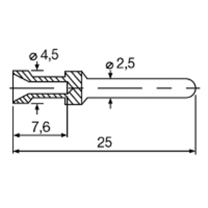 Kontakter, HDC-C-HE-SM 2,5 AG - Bilde 3