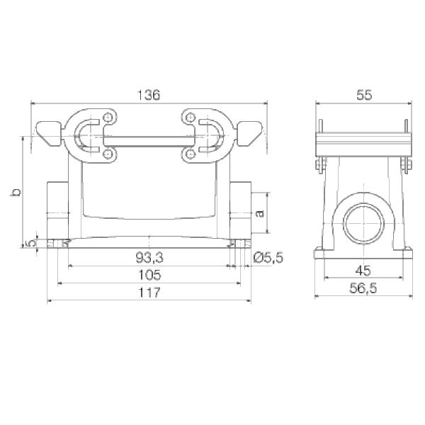 Kontakter, HDC 40D SBU 2M25G