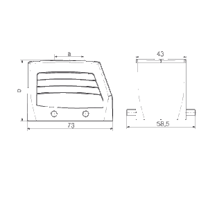 Kontakter, HDC 10B TOBU 1M25G - Bilde 2