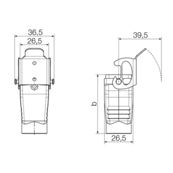 Kontakter, HDC 04A KOLU 1M20G