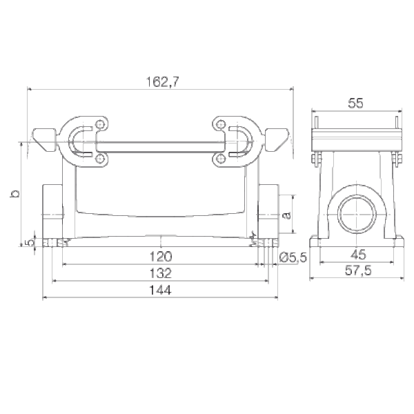 Kontakter, HDC 24B SBU 1M25G