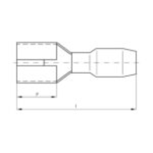 Flatstift, HYLSE 1,5MM2/2,8X0,8 - Bilde 2