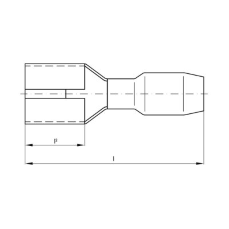 Flatstift, HYLSE 1,5MM2/2,8X0,8 - Bilde 2