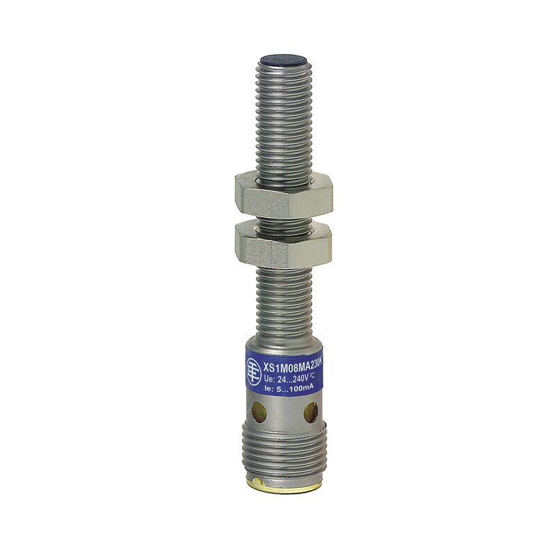 INDUKTIV SENSOR SYLINDRING LANG M08 12 24VDC PNP NR. 3VI FLUSH SN 1,5 MM STYRE - Bilde 1