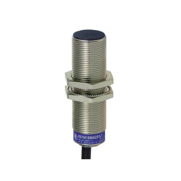Induktiv sensor XS2 M18, L60mm, messing, Sn8mm, 12..24VDC, kabel 2m