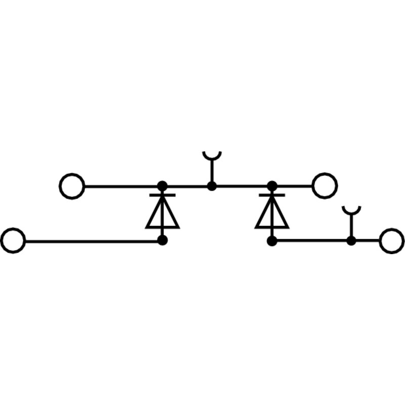 Rekkeklemme, WDK 2,5/D/5,2XDIODE 1N4007/1A SKRU - Bilde 3