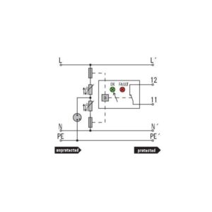 Overspenningsvern, VPU IIIR 230V/6KV AC/DC - Bilde 3