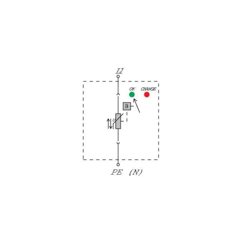 Overspenningsvern, VPU II 1 1000V/40KA AC - Bilde 2