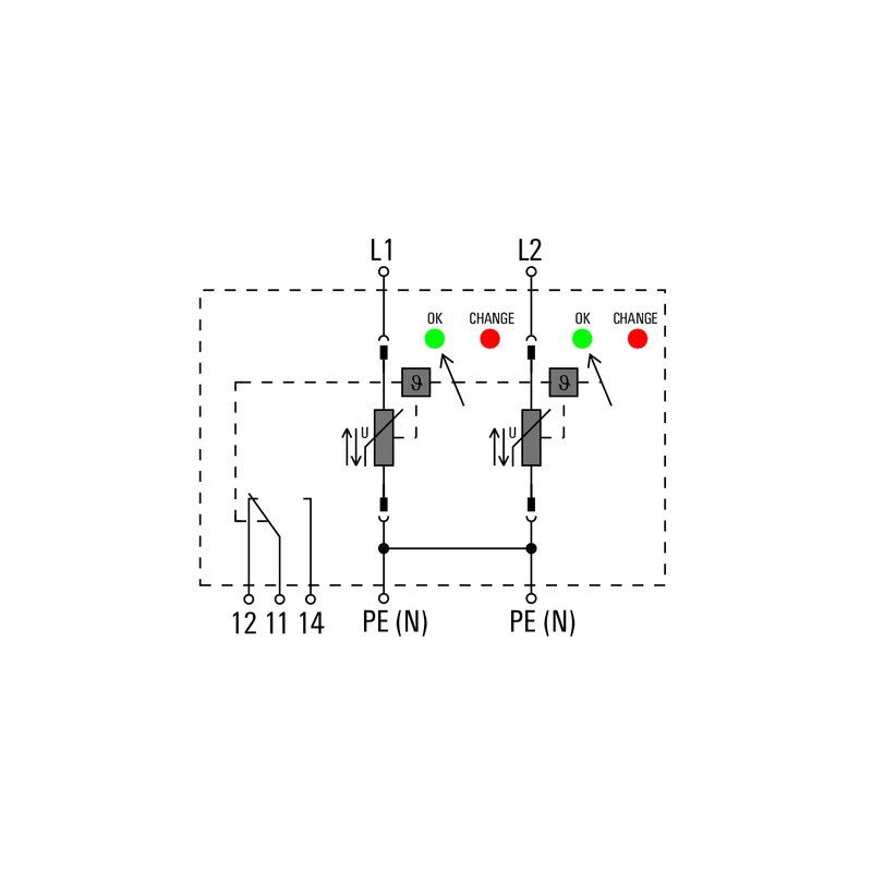 Overspenningsvern, VPU AC II 2 R 300/50 KA - Bilde 2