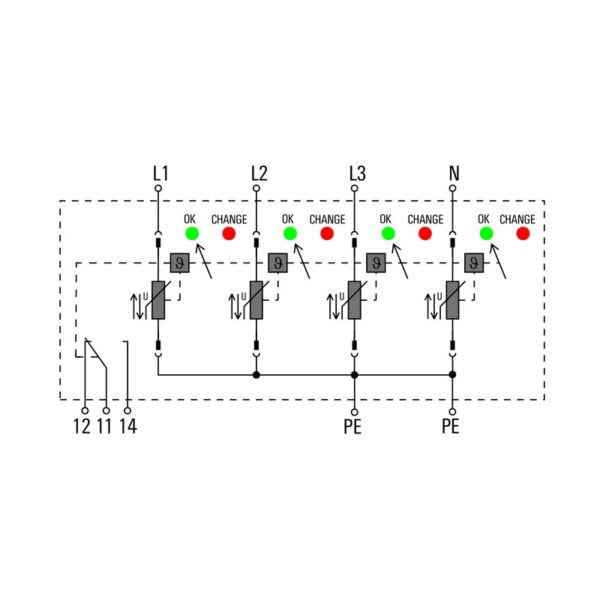 Overspenningsvern, VPU AC II 4 R 300/50 KA