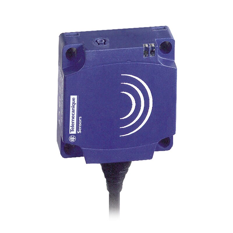 Induktiv tilstedeværelsesensor XS, induktiv sensor XS8 40x40x15, PBT, Sn25mm, 12...24 VDC, kabel 2 m - Bilde 1