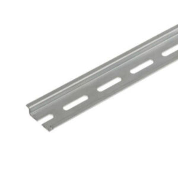 Din-skinner, 100 CM - JFK DIN-SKINNE 35X7,5 HULLET 25X5,2