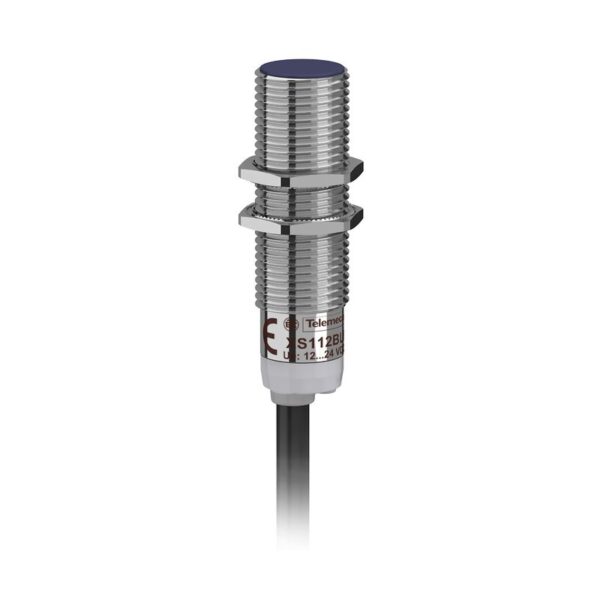 Induktiv sensor XS1 M12, L37mm, messing, Sn4mm, 12..24VDC, kabel 2 m