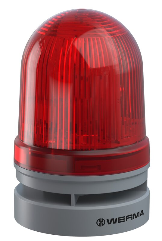 Lys, Signallys Midi TwinFLASH Combi 12-24VAC/DC RØD